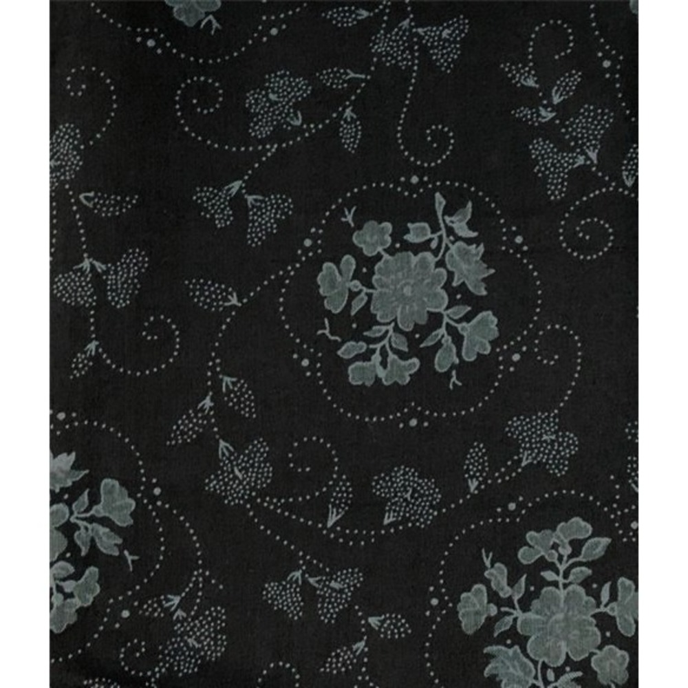 SSI Grandma's Attic Opalescence Blue Floral Dot Fabric Quilting Sewing 1/4 yd